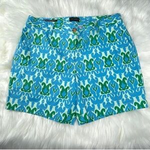 Talbots Blue and Green Patterned Women's Shorts